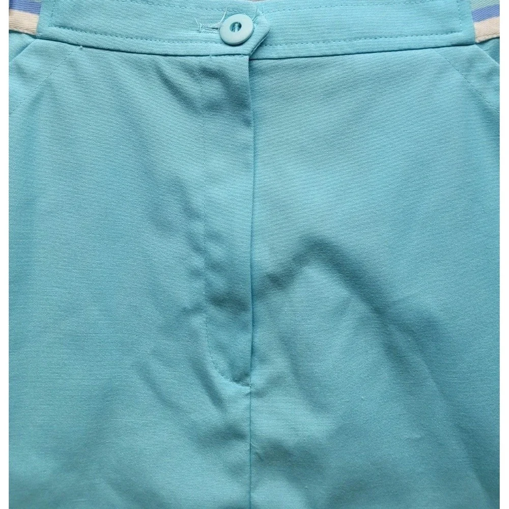 Vintage 90s TAIL Skirt Teal Blue Tennis Skirt Size 7/8 Made In USA Pickleball‎